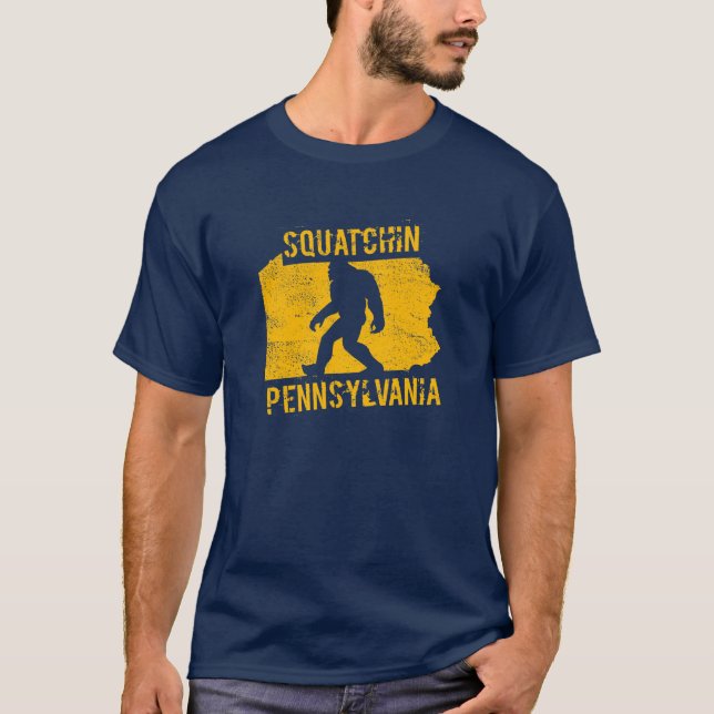 Squatchin Pennsylvania T-tröja Tee Shirt (Framsida)