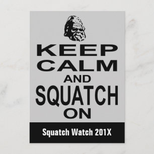 Squatchin rolig Bigfoot jaktinbjudan Inbjudningar