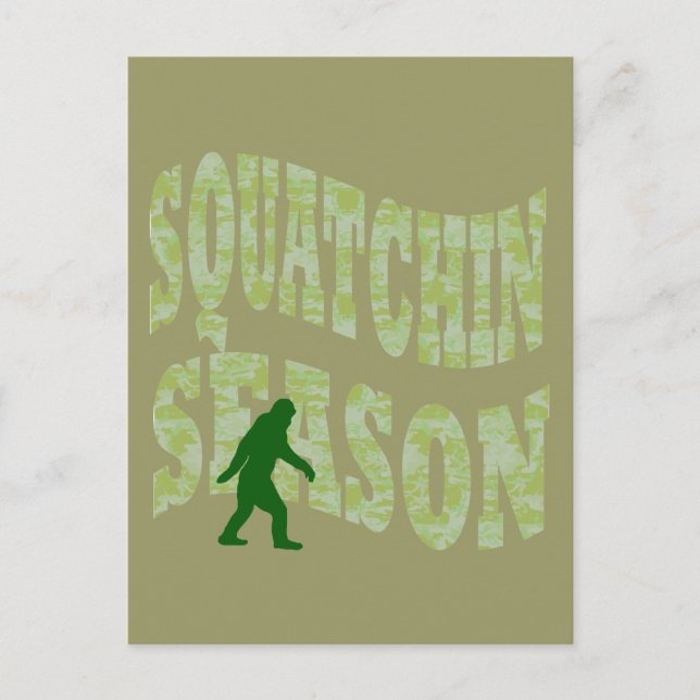 Squatchin Season Vykort (Framsida)