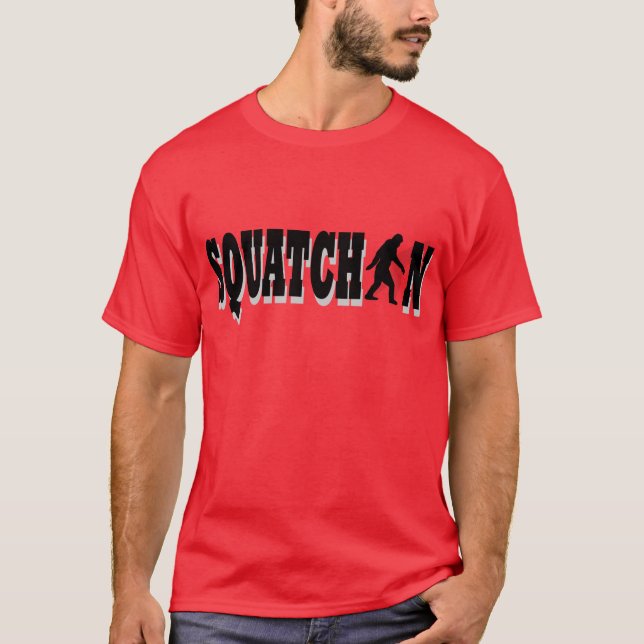 Squatchin, svart text tröja (Framsida)