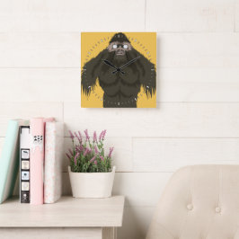 Squatchin' Watchin' Bigfoot Kärlek Fyrkantig Klocka