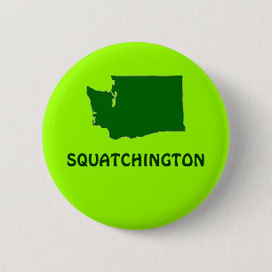 Squatchington Washington State Silhouette Knapp