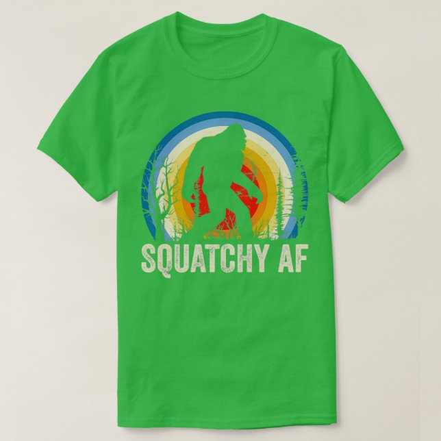 Squatchy AF Sasquatch Älskare T Shirt (Design framsida)