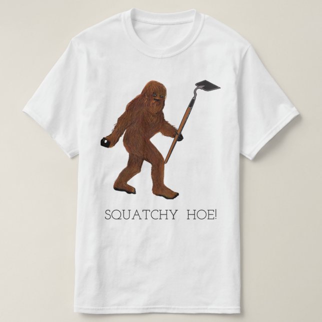Squatchy Hoe! Tee Shirt (Design framsida)