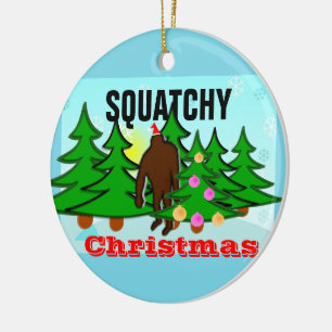 Squatchy julSasquatch Tacky jul Julgransprydnad Keramik