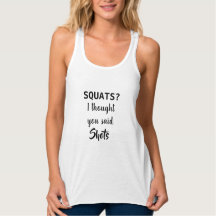 SQUATS? Jag trodde du sa Shots T-shirt