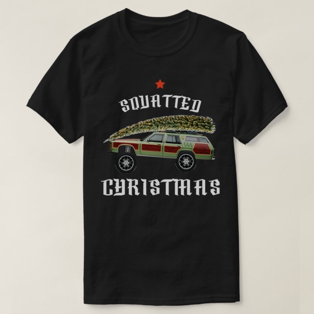 SQUATTED LASTBIL CHRISTMAS TSHIRT T SHIRT (Design framsida)