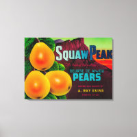 Squaw Peak Pear Låda LabelProvo, UT