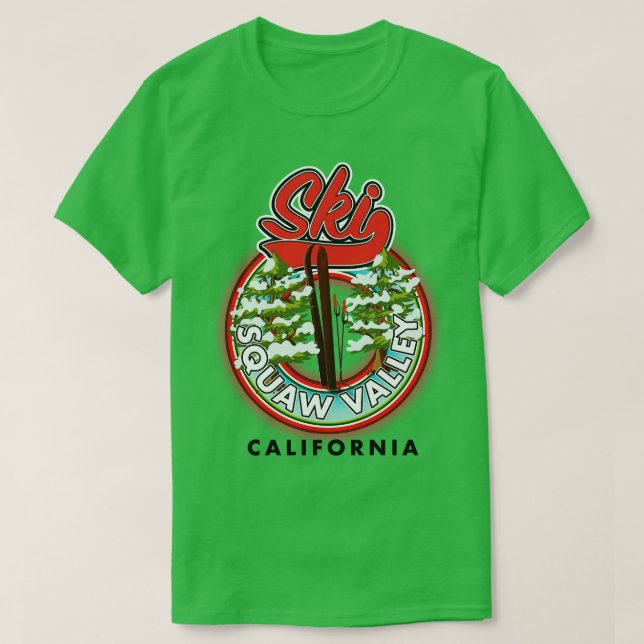 Squaw Valley California T Shirt (Design framsida)
