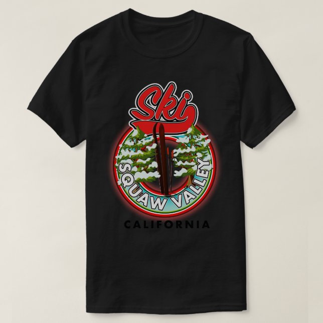 Squaw Valley California T Shirt (Design framsida)