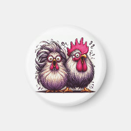 "Squawk and Awe Chicken" Magnet
