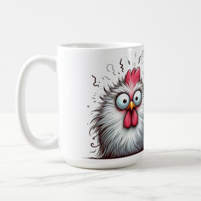 "Squawk and Joy Chicken" Mug Kaffemugg (Vänster)