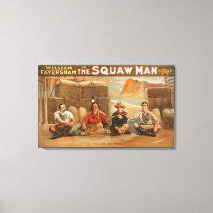 "Squawmanen" - leda i rör av fredtheatren Canvastryck