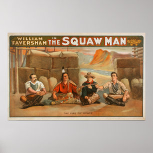 "Squawmanen" - leda i rör av fredtheatren Poster