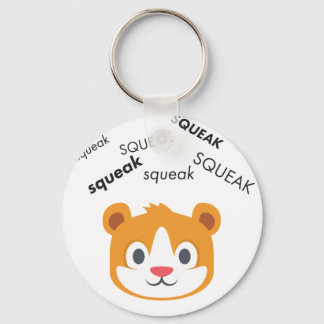 Squeak Hamster Cute Emoji Nyckelring
