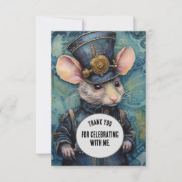 Squeakins Tack Steampunk-djur Anpassad Kort