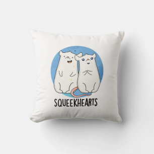 Squeekhearts Funny Mouse Swehoney Pun Kudde