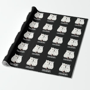 Squeekhearts Funny Mouse Swehoney Pun Mörk BG Presentpapper