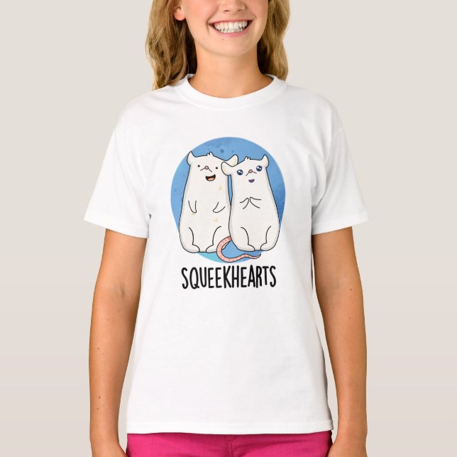 Squeekhearts Funny Mouse Swehoney Pun T Shirt (Framsida)