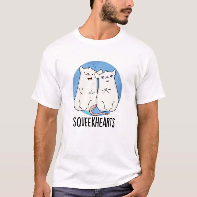Squeekhearts Funny Mouse Swehoney Pun T Shirt (Framsida)