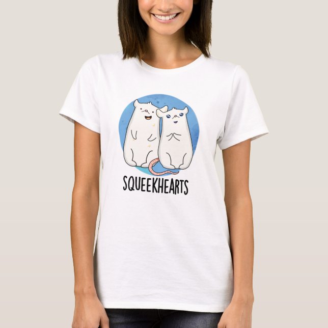 Squeekhearts Funny Mouse Swehoney Pun T Shirt (Framsida)