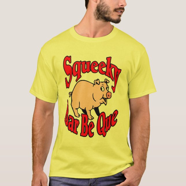 Squeeky Pub BE Que Shirts Tee Shirt (Framsida)