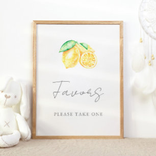 Squeeze Citrus Baby, första födelsedag Poster