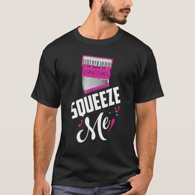 Squeeze Me Music Polka T Shirt (Framsida)