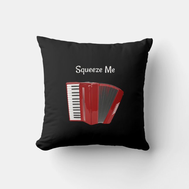 Squeeze mig, Red Accordion. Kudde (Framsida)