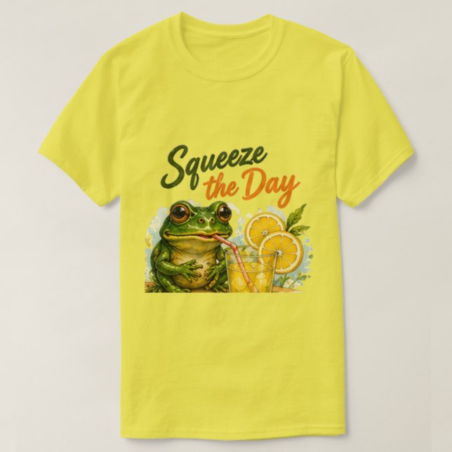 	Squeeze the Day Groda Citron Tee (Design framsida)