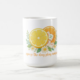 Squeeze The Day Play Mahjong Citrus Kaffemugg