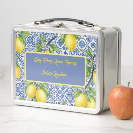 "Squeeze The Day" siciliansk citron, blå maiolica