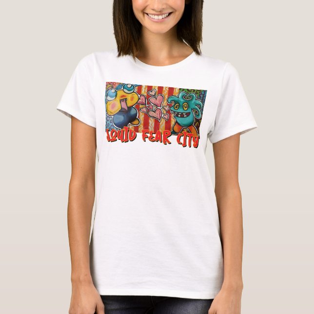 Squid Fear City Grafisk T-shirt (Framsida)