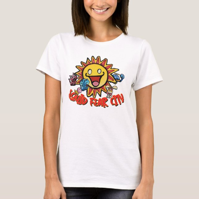 Squid Fear City Grafisk T-shirt (Framsida)