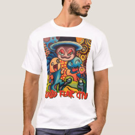 Squid Fear City Grafisk Vit T-Shirt