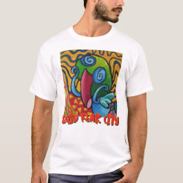 Squid Fear City Grafiska Vita T-Shirtsar T Shirt