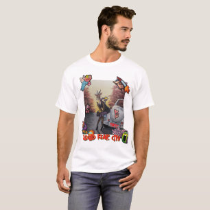 Squid Fear City Hjort Ljus T Shirt