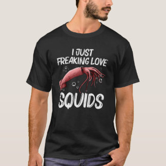 Squid Gift För manar Women Giant Squid Seafood Cal T Shirt