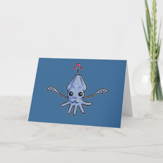 Squid Kärlek Card Kort