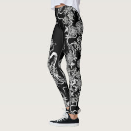 Squid och Ro Black & White Leggings
