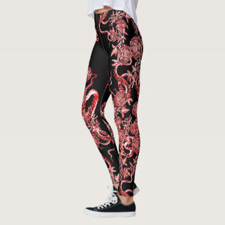 Squid och Ro Red & Black Leggings