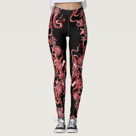 Squid och Ro Red & Black Leggings