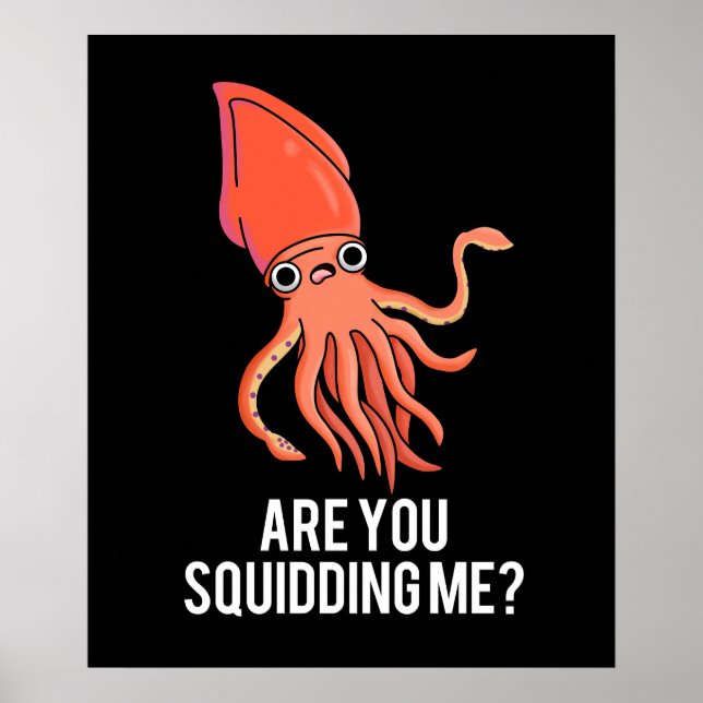Squid Pun Mörk BG. Poster (Framsidan)