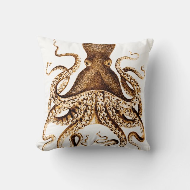 Squid Sepia Kudde (Framsida)