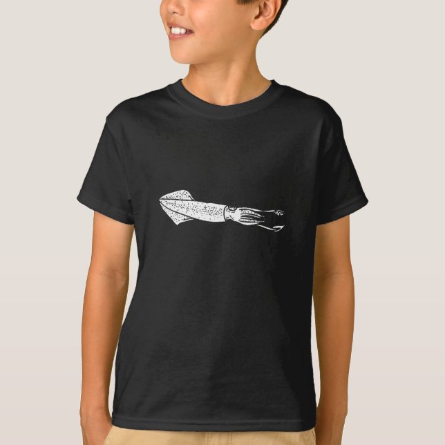 Squid Silhouette T Shirt (Framsida)