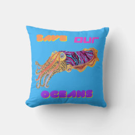 Squid Spara i haven Kudde