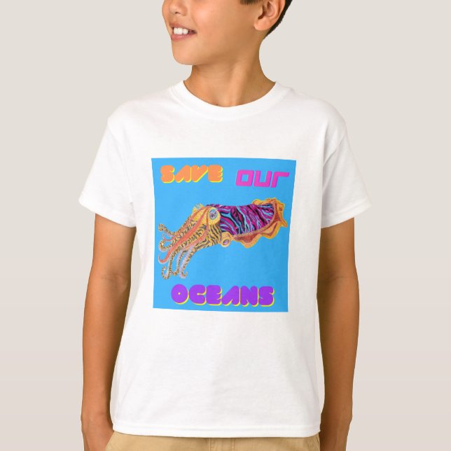 Squid Spara i haven T Shirt (Framsida)