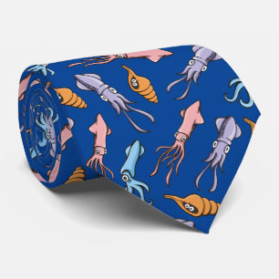 Squid Tecknad Mönster Slips