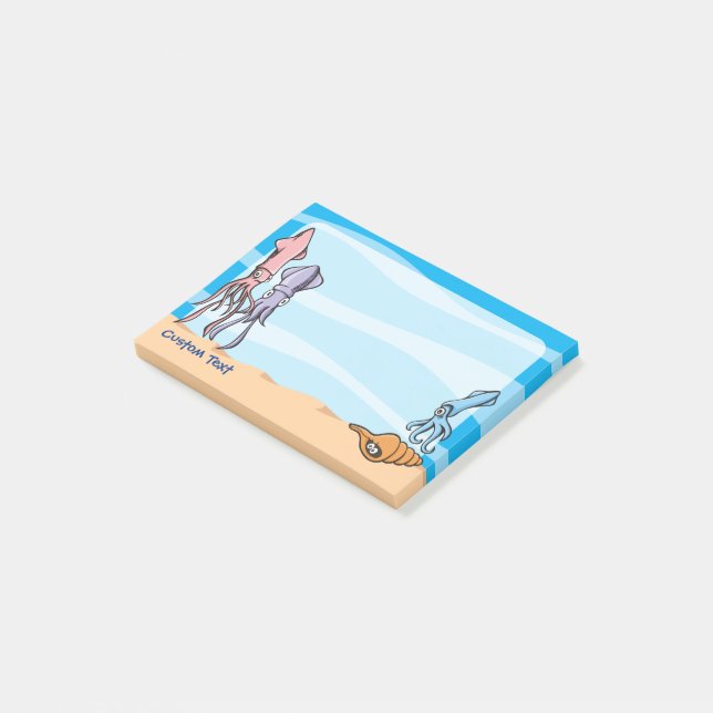 Squid Tecknads Post-it Block (Vinklad)