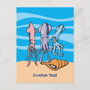 Squid Tecknads Vykort